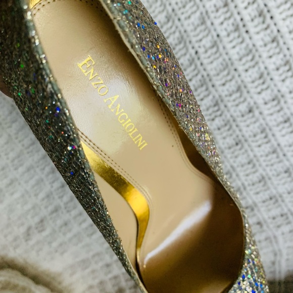 Enzo Angiolini Easully Silver Gold Formal Heels - Picture 13 of 13
